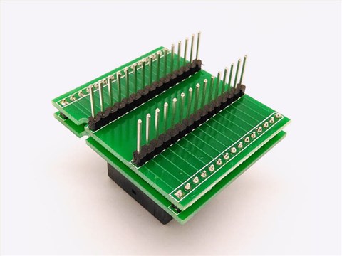 QFN28 MLF28 WLCSP28 to DIP28 Programming Test Socket/Adapter Pit