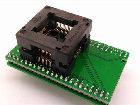 TQFP44 FQFP44 QFP44 to DIP44 Double-Board Programming Socket