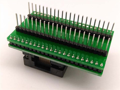 TQFP44 FQFP44 QFP44 to DIP44 Double-Board Programming Socket