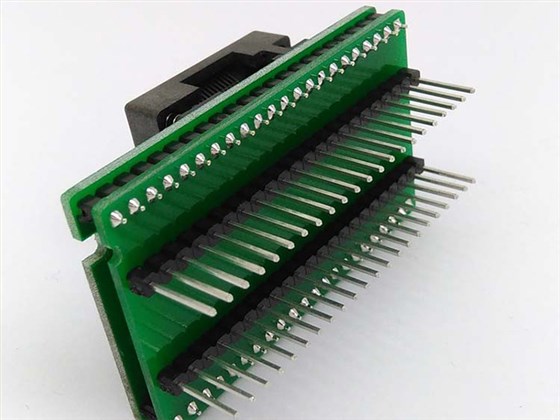 TQFP44 FQFP44 QFP44 to DIP44 Double-Board Programming Socket 