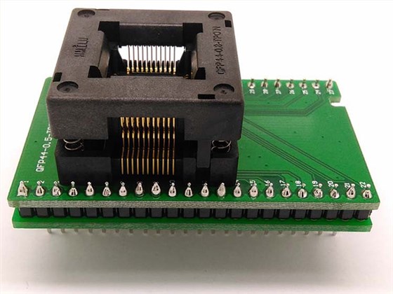 TQFP44 FQFP44 QFP44 to DIP44 Double-Board Programming Socket 