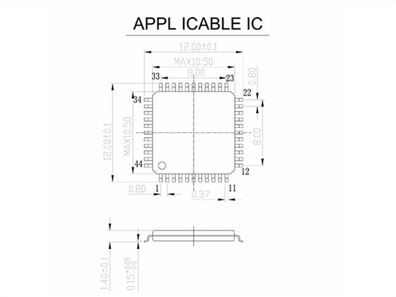 TQFP44 FQFP44 QFP44 to DIP44 Double-Board Programming Socket 