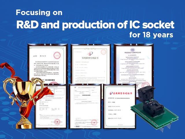 Focusing on R&D and production of IC socket for 18 years